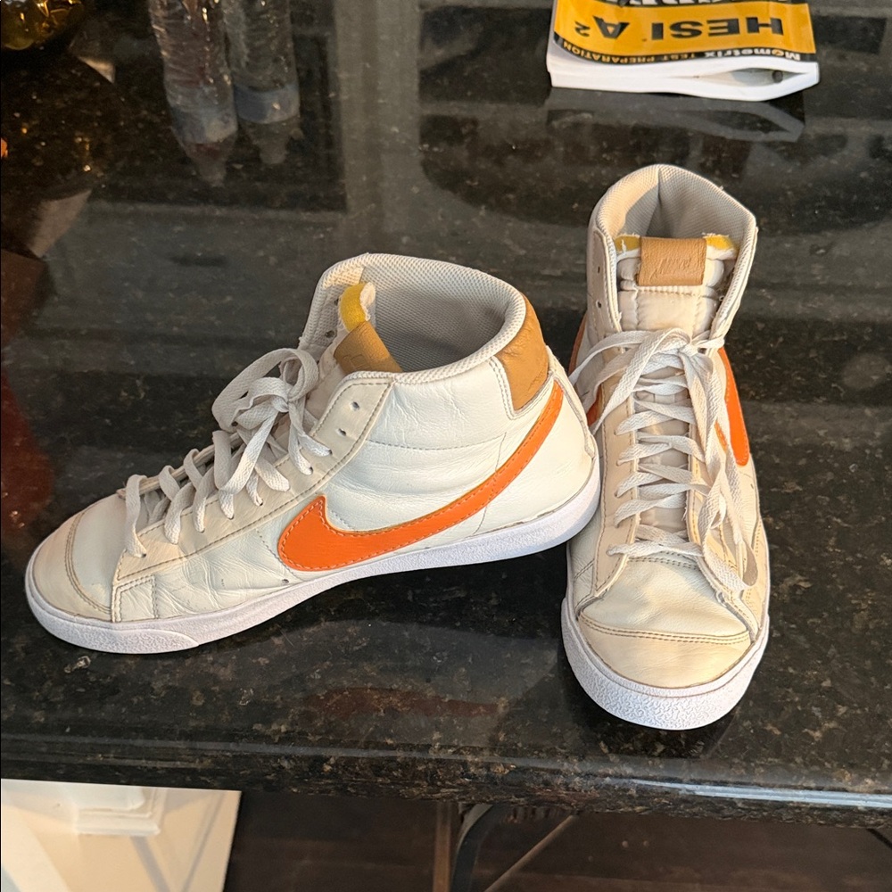 Nike Blazer Mid '77 Orange Swoosh - Size 12 Mens